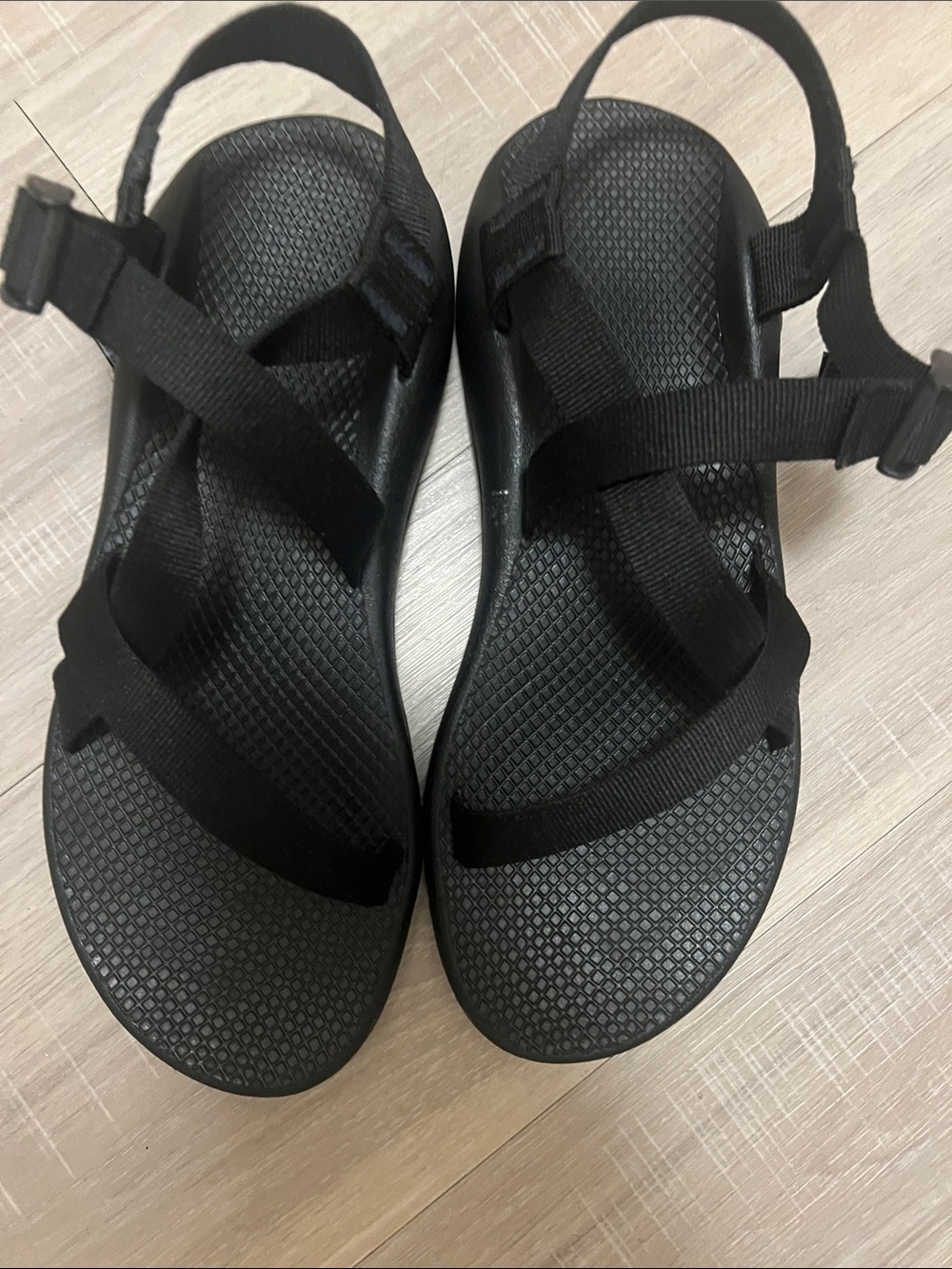 Chaco women’s black woven Z1/classic Sandals Sz 11 hiking trails nature outdoor